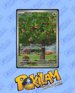 Pokemon TCG - Twilight Masquerade - Applin - 185/167 - Illustration Rare - NM - Image 1