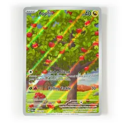 Pokemon - Applin - 185/167 - SV Twilight Masquerade - Illustration Rare Card - Image 1