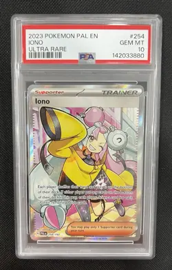 2023 Pokemon | Paldea Evolved Iono 254 | Full Art Ultra Rare | PSA 10 Gem Mint - Image 1