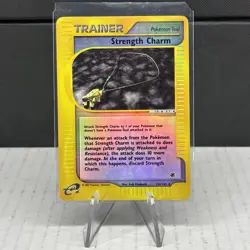 Strength Charm 150/165 Expedition Base Set Reverse Holo 2002 Pokemon TCG MP Nice - Image 1
