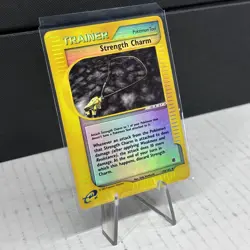 Strength Charm 150/165 Expedition Base Set Reverse Holo 2002 Pokemon TCG MP Nice - Image 2