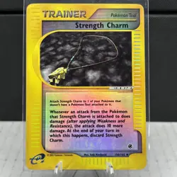 Strength Charm 150/165 Expedition Base Set Reverse Holo 2002 Pokemon TCG MP Nice - Image 4