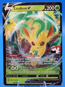 Pokemon TCG Leafeon V 007/203 Pokemon Prize Pack 2021 Evolving Skies Near Mint - Image 1