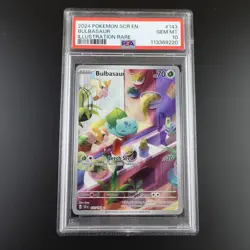 PSA 10 Bulbasaur 143/142 Pokemon Stellar Crown IR Full Art Holo Card - Image 1