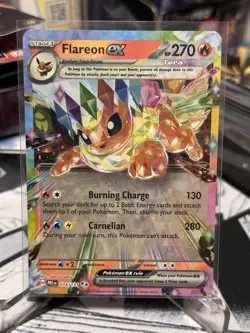 Pokemon Flareon ex 014/131 Sv: Prismatic Evolutions Double Rare Holo - Image 1