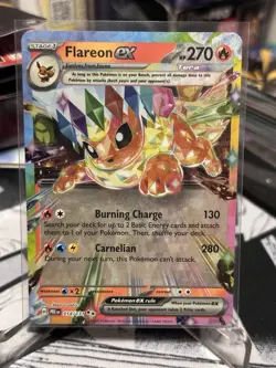 Pokemon Flareon ex 014/131 Sv: Prismatic Evolutions Double Rare Holo - Image 2