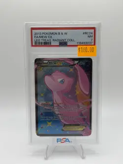 2013 Pokemon Black And White Mew Ex RC24/RC25 PSA 7 - Image 1