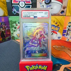 PSA 9 MINT 2019 Pokemon Sun & Moon Cosmic Eclipse Lillie's Full Force 230 - Image 1