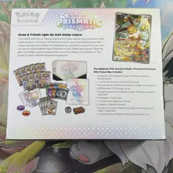 Pokemon Scarlet & Violet Prismatic Evolutions Elite Trainer Box ETB Small Tear - Image 4