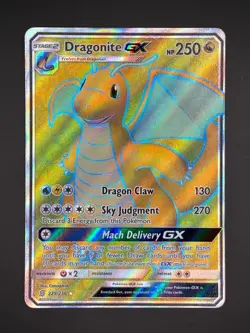 Pokemon TCG SM Unified Minds Dragonite GX Full Art 229/236 - Image 1