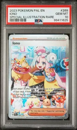 2023 Pokemon Paldea Evolved Iono Full Art SIR #269/193 PSA 10 - Image 1