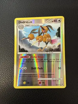 DODRIO 25/147 RARE SUPREME VICTORS POKEMON REVERSE HOLO LP 2009 - Image 1