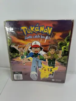 VTG 1999 Pokemon Trading Card Game 3-Ring Binder Official Licensed Nintendo - Image 4