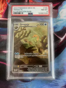 OMANYTE ART RARE 180/165 SV2A 151 JAPANESE US SELLER PSA 8 POKEMON GRADED - Image 1