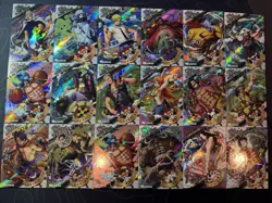 One Piece Set of 18 Collectible Character Anime SSR SR Cards CCG Luffy Nami - Image 1