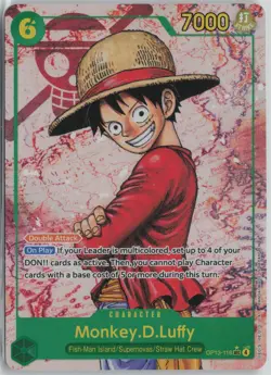 2025 One Piece TCG Carrying On His Will Monkey.D.Luffy Alt Art OP13-118 SEC - NM - Image 1