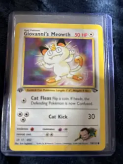 Pokemon TCG Giovanni's Meowth Gym Challenge 1st Edition Common Card 74/132 - Image 1