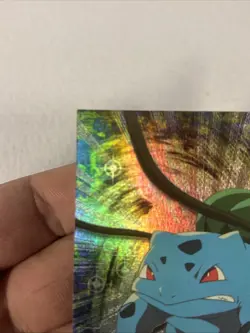 Bulbasaur #01 Topps Black Label Silver Foil Pokemon Card RAINBOW holo Vintage - Image 4