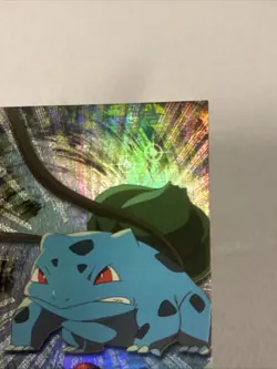 Bulbasaur #01 Topps Black Label Silver Foil Pokemon Card RAINBOW holo Vintage - Image 5