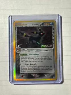 Pokemon TCG Umbreon Delta Species Holo Rare Card 17/113. Damaged - Image 1