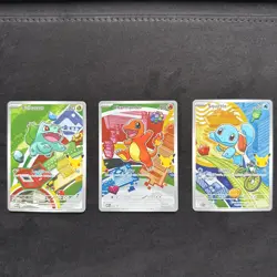 Pokemon TCG First Partner Illustration Collection Series 1 Kanto Gen 1, 3 Cards - Image 1