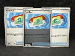Pokemon TCG POKE PAD 198/217 Ascended Heroes Trainer Card Lot x3 - Image 1
