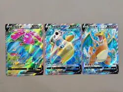 Pokemon TCG S-Chinese Charizard Blastoise Venusaur V Combo 3 Card SR Holo Rare - Image 1