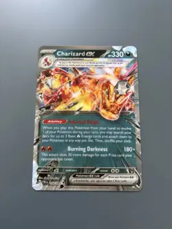 Pokemon TCG Paldean Fates: Charizard ex 054/091 SVP 196 Jumbo Lenticular Card NM - Image 1