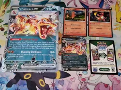 Pokemon Charizard Jumbo 196 Black star promo cards. - Image 1