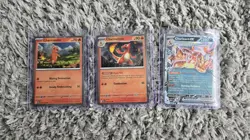 Pokemon TCG Charizard EX Chameleon & Charmander 196/008/007 Promo Set All NM - Image 1