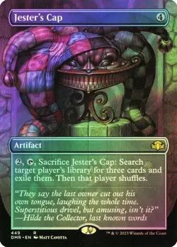 Jester's Cap Foil Borderless Dominaria Remastered NM MTG - Image 1