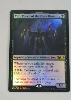 MTG Vito, Thorn of the Dusk Rose Core Set 2021 Foil Magic Vampire NM - Image 1