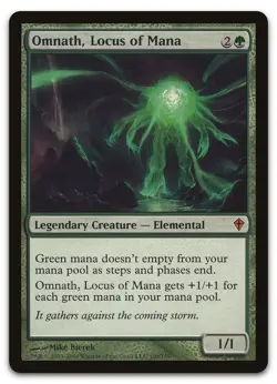 Omnath, Locus of Mana #109 (LP) Worldwake WWK Magic MTG - Image 1