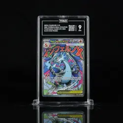 2025 POKEMON MEP EN-ME BLACK STAR PROMO #023 MEGA CHARIZARD X EX TAG 9 - Image 1