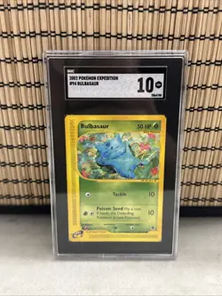Bulbasaur 94/165 Expedition Base SGC 10 GEM MINT Pokemon Vintage 2002 - Image 1