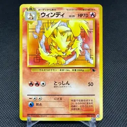 Arcanine 059 VHS Intro Pack Old Back 1999 HP70 Japanese Pokemon Card #97F1 - Image 1