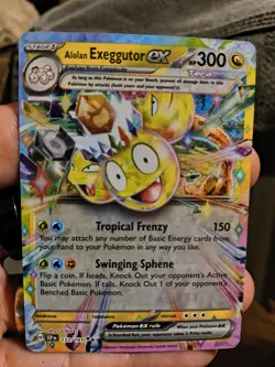 Pokemon TCG Alolan Exeggutor EX 133/191 Surging Sparks Holo Double Rare NM - Image 1