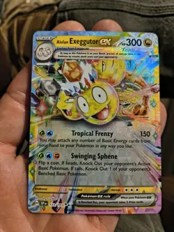 Pokemon TCG Alolan Exeggutor EX 133/191 Surging Sparks Holo Double Rare NM - Image 2