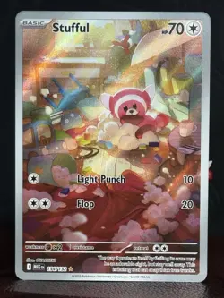 Stufful 154/132 Pokemon TCG Me01 Mega Evolution Base Illustration Rare MINT - Image 1