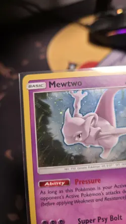 Pokemon - Mewtwo Promo SM77 LP+ SWIRL - Image 3