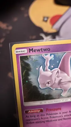 Pokemon - Mewtwo Promo SM77 LP+ SWIRL - Image 4