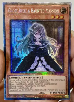Yugioh Ghost Belle Haunted Mansion RA01-EN011 Prismatic Collectors Rare (PCR) NM - Image 1