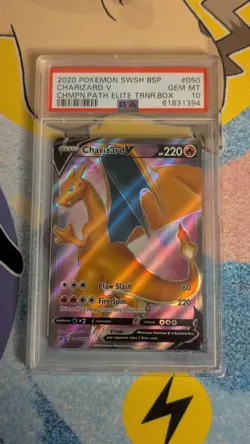Charizard V Swsh050 Swsh: Sword & Shield Promo Cards Holo PSA 10 - Image 1