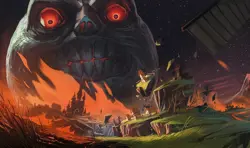Zelda Majoras Mask TCG Playmat Mat for Cards and Office - Image 1