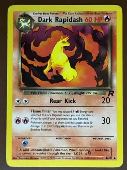 Dark Rapidash #44/82 Team Rocket Pokemon Card TCG - Image 1