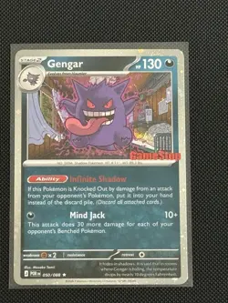 Pokemon TCG Gengar 050/088 Stamped Gamestop Promo Card Perfect Order NOT SEALED - Image 1