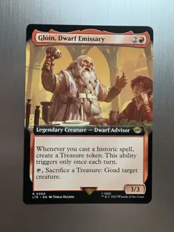 Gloin, Dwarf Emissary - 360 - MTG: Lord of the Rings - Extended Art - Regular - Image 1