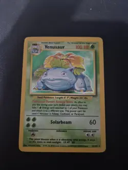 Pokemon TCG Venusaur Base Set Holo Unlimited Rare Card 15/102 - Image 1