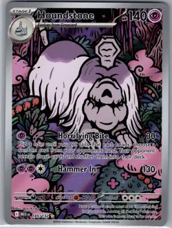 Houndstone 145/132 ME01: Mega Evolution - Pokemon Card - NM - Image 1