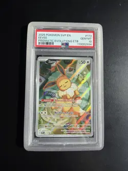 PSA 10 Eevee Prismatic Evolutions ETB Promo #173 SVP-173 Gem MinT Pokemon TCG - Image 1